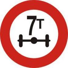 Biển Báo Hạn Chế Tải Trọng Trục Xe Thiết Kế Chắc Chắn Giá Ưu Đãi