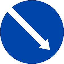 Biển Báo Hướng Phải Đi Vòng Chướng Ngại Vật Thiết Kế Chuẩn Dễ Lắp Đặt