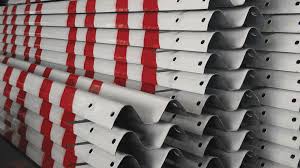 Hộ Lan Tôn Sóng 2 Sóng/3 Sóng Phủ Sơn Trắng Đỏ Bền Bỉ Chịu Lực Tốt